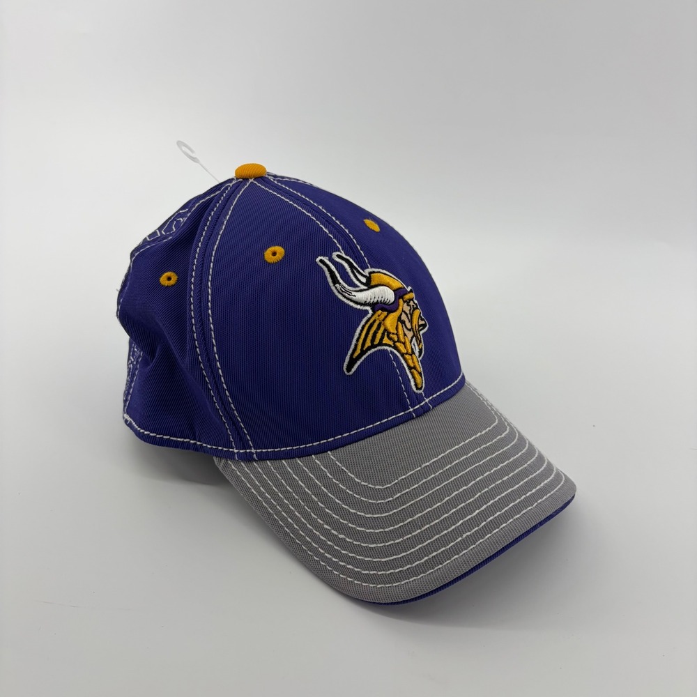 Minnesota Vikings NFL Reebok OnField Baseball Cap Purple Gray Adult One Size